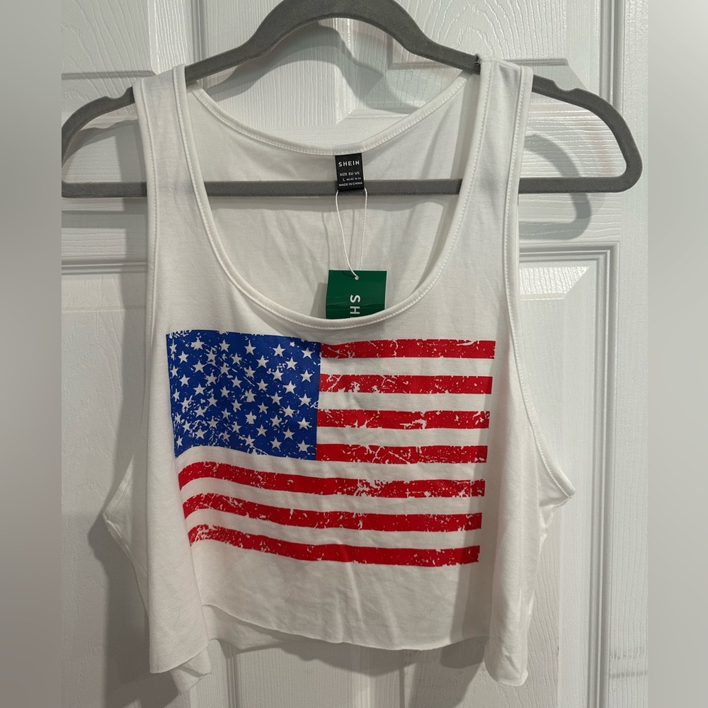 American flag tank